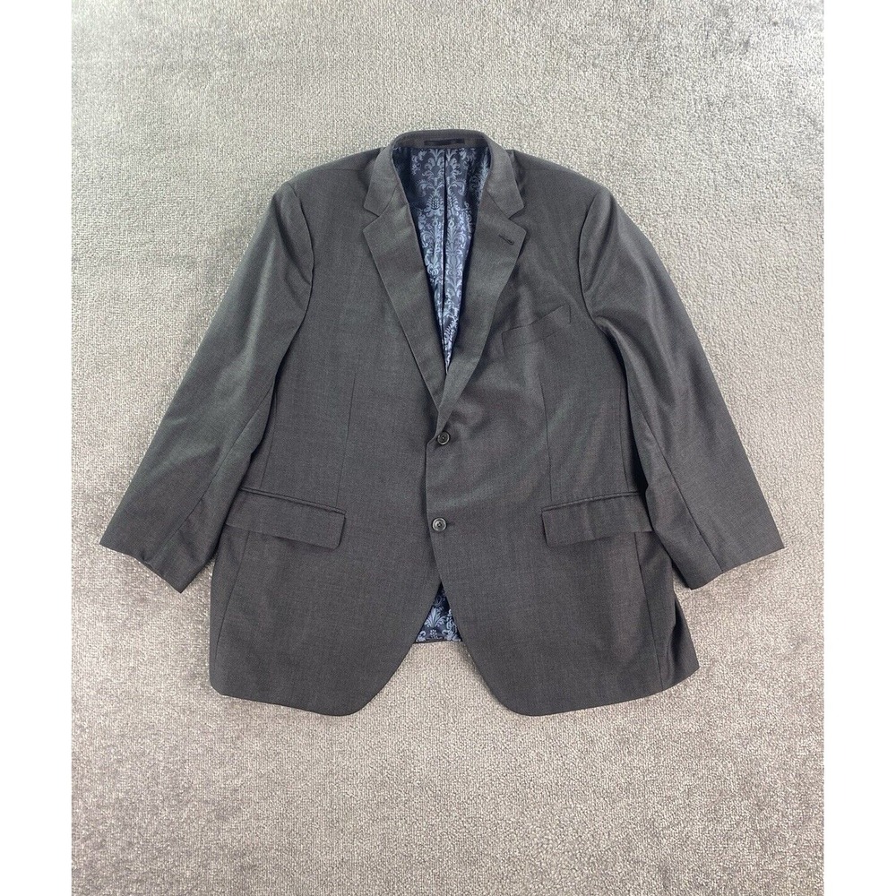 Knot Standard Suit Jacket Mens 50 R Gray Wool Perennial Vitali Barberis Canonico